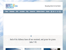 Tablet Screenshot of gospelrevolutionchurch.com